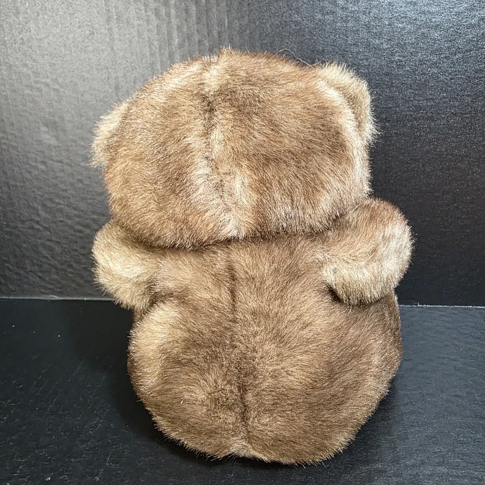 Fiesta Toy Sitting Bear Plush Kids 9 Inch Brown Ivory American Wego‎ 6455-71